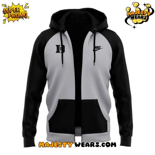 Coach Jon Scheyer Special New Black Grey Zip Hoodie