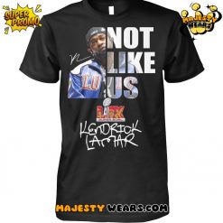 Kendrick Lamar “Not Like Us” Super Bowl Black Shirt