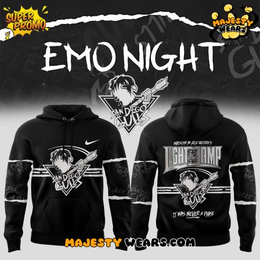 San Diego Gulls x Emo Night 2025 Black Hoodie