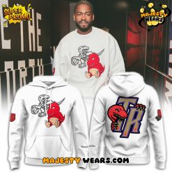 Toronto Raptors NBA Plush Doll Crewneck White Hoodie