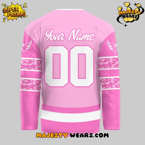 Washington Capitals x Barbie Night 2025 Pink Jersey