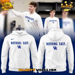 Kentucky Mens Basketball Nothing Easy Special Edition White Hoodie