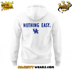 Kentucky Mens Basketball Nothing Easy Special Edition White Hoodie