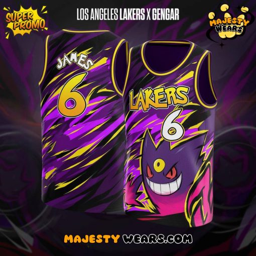 Los Angeles Lakers x Gengar Limited Edition Basketball Jersey