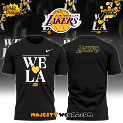 Los Angeles Lakers x We Love LA 2025 Black T-shirt