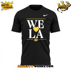 Los Angeles Lakers x We Love LA 2025 Black Tshirt