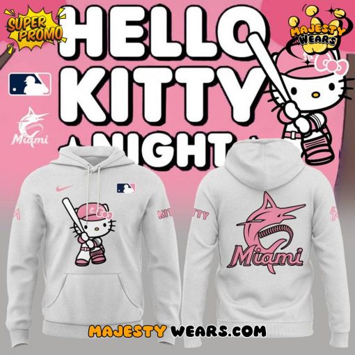 Miami Marlins “Hello Kitty Night” Limited Edition Grey Hoodie