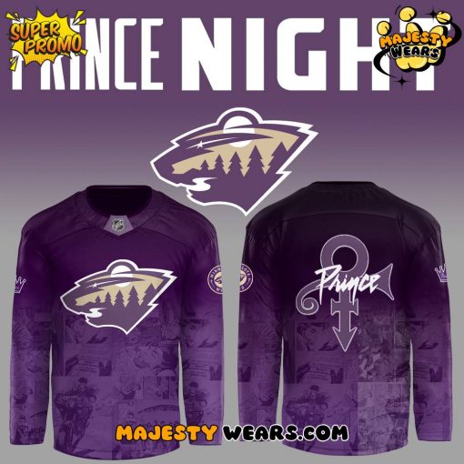 Minnesota Wild x Prince Night 2025 Limited Edition Purple Jersey