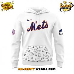 New York Mets x Hello Kitty Night Game 2025 White Hoodie