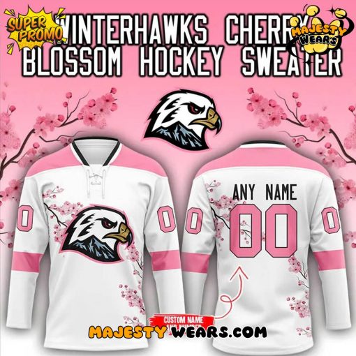 Portland Winterhawks x Cherry Blossom 2025 Hockey Jersey