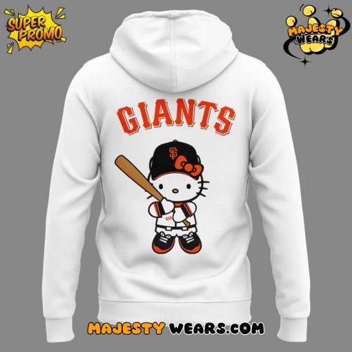 San Francisco Giants x Hello Kitty 2025 White Hoodie