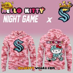 Seattle Kraken x Hello Kitty 2025 Camouflage Hoodie