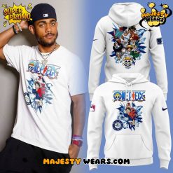 Seattle Mariners x One Piece 2025 Limited Edition White Hoodie