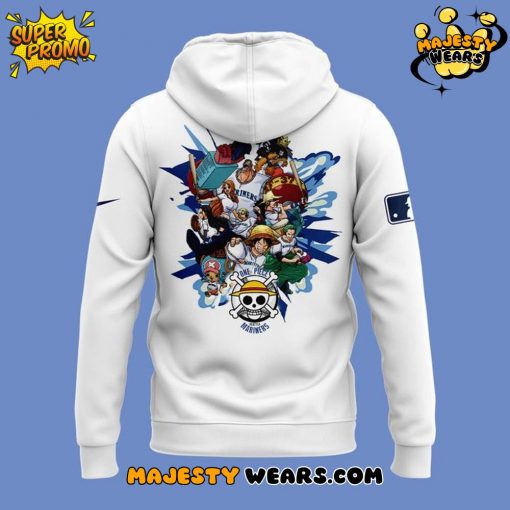 Seattle Mariners x One Piece 2025 Limited Edition White Hoodie