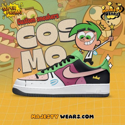 The Fairly OddParents “COSMO” Air Force 1 Sneakers