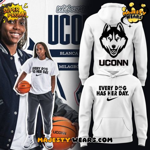 UConn Huskies “Every Dog Has Her Day” Limited Edition White Hoodie