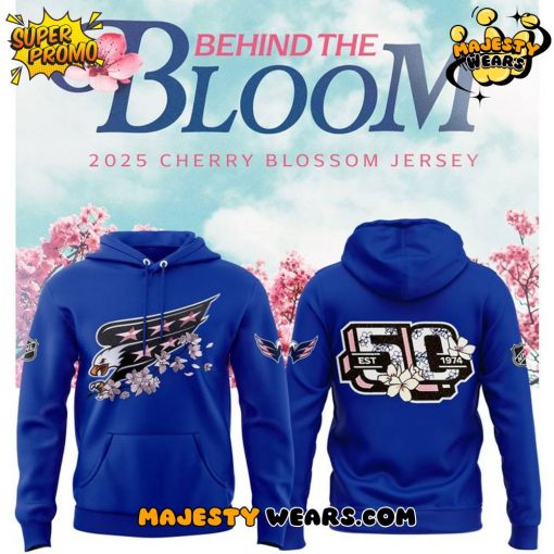 Washington Capitals 50th Anniversary Cherry Blossom Jerseys Hoodie