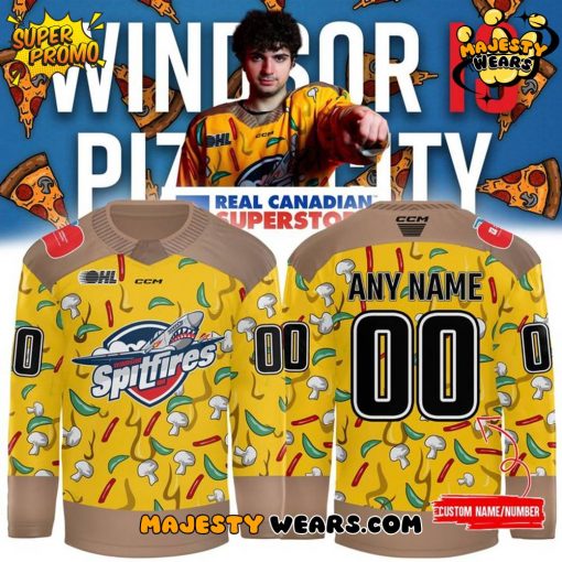 Windsor Spitfires Pizza City Limited Edition Jersey