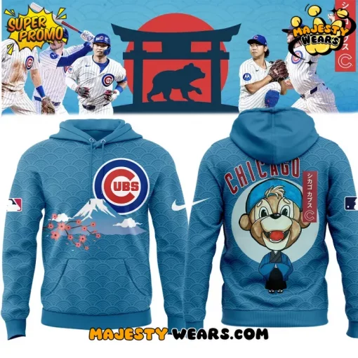 Chicago Cubs Tokyo Series New 2025 Anime Hoodie