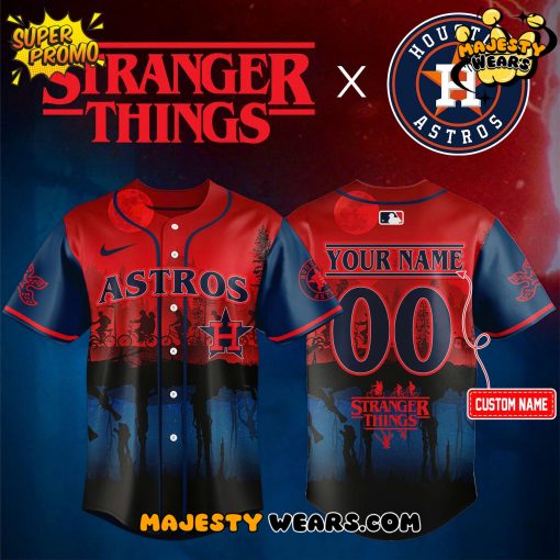 Houston Astros MLB x Stranger Things Special Jersey