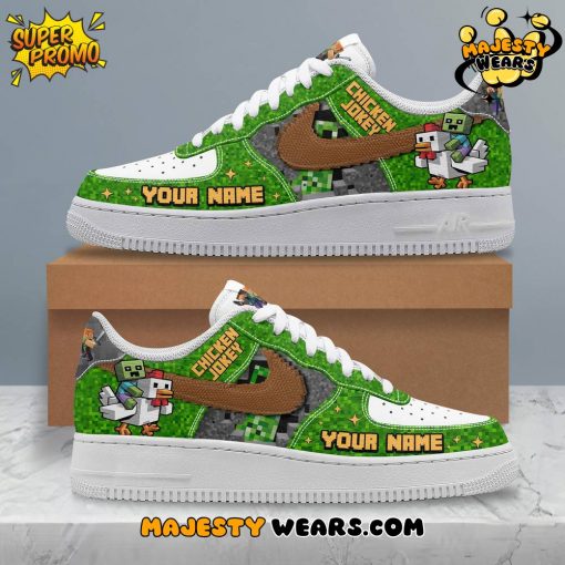 Minecraft “CHICKEN JOCKEY” Limited Edition Air Force 1 Sneakers