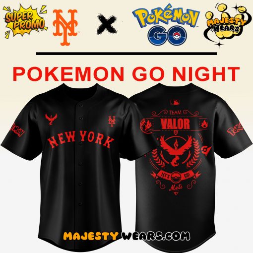New York Mets x Pokemon Team Valor 2025 Jersey