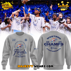 Oklahoma City Thunders Western Conference Champions 2025 Sweatshirt