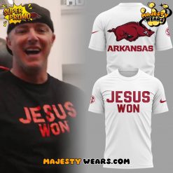Arkansas Razorback x Jesus Won 2025 T-shirt