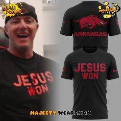 Arkansas Razorback x Jesus Won 2025 T-shirt