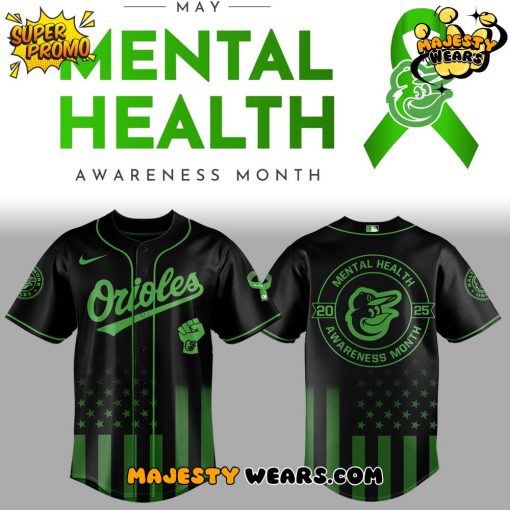 Baltimore Orioles x Mental Health Awareness Month 2025 Jersey