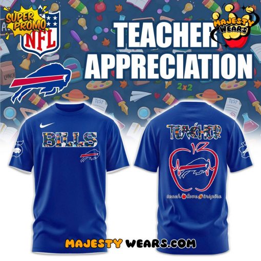 Buffalo Bills TEACHER NIGHT 2025 Special Edition Blue Shirt