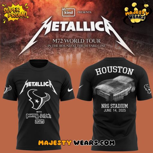 Houston Texans x Metallica Tour 2025 Special Edition T-shirt