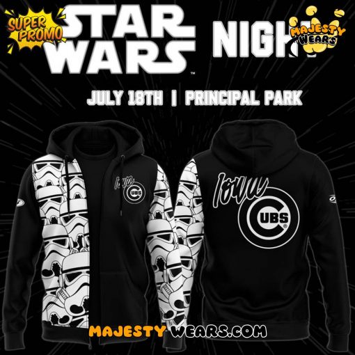 Iowa Cubs Star Wars Night 2025 Special Edition Zip Hoodie