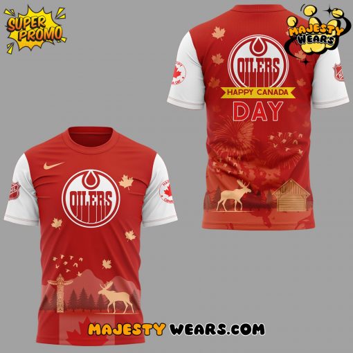 Edmonton Oilers x Happy Canada Day 2025 Shirt