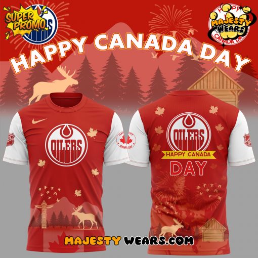 Edmonton Oilers x Happy Canada Day 2025 Shirt