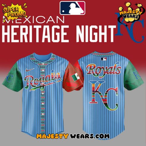 Kansas City Royals Mexican Heritage Night Striped Jersey