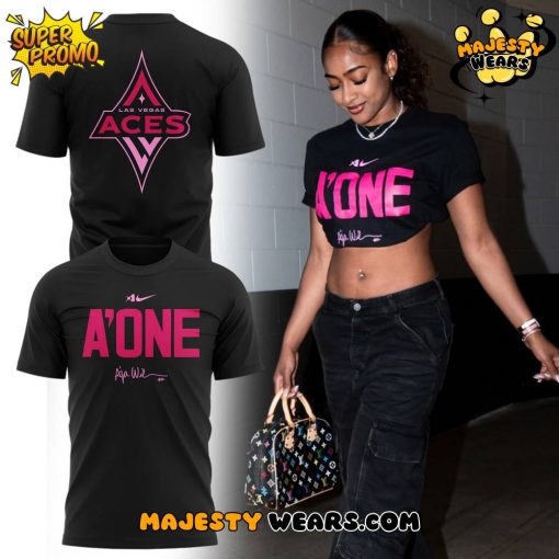Las Vegas Aces x A’ja Wilson “A’ONE” 2025 Black Shirt