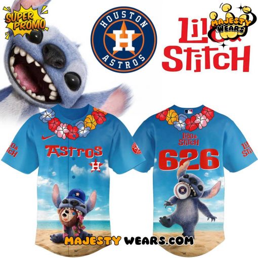 Lilo & Stitch Houston Astros Special Edition 2025 Baseball Jersey