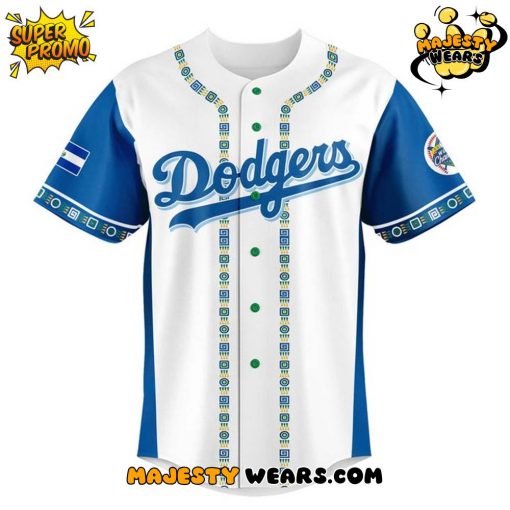 Los Angeles Dodgers 2025 Salvadoran Heritage Jersey