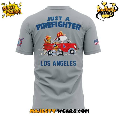Los Angeles Dodgers Firefighter x Snoopy 2025 T-shirt