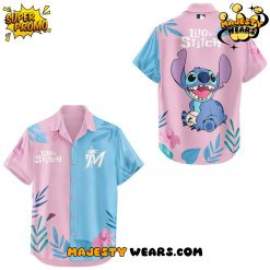Miami Marlins x Lilo & Stitch Night Hawaiian Shirt