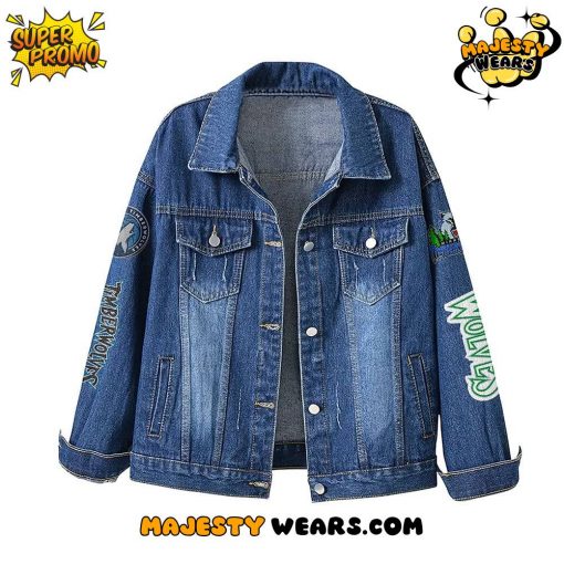Minnesota Timberwolves “WE’RE ALL RAISED BY WOLVES” Denim Jacket