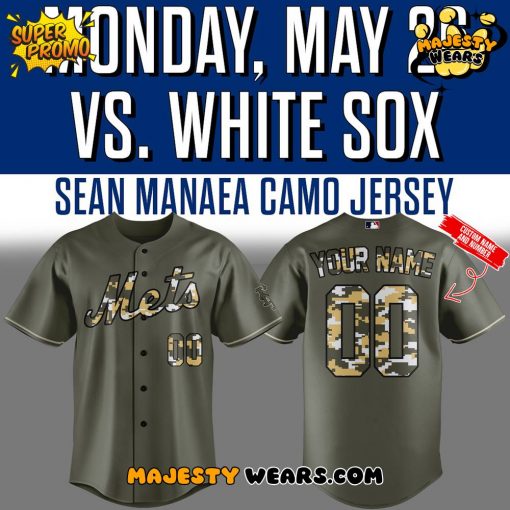 New York Mets Special New 2025 Custom Camo Jersey