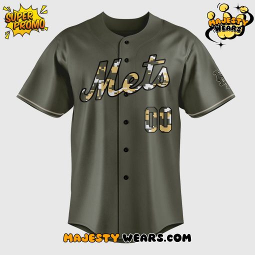 New York Mets Special New 2025 Custom Camo Jersey