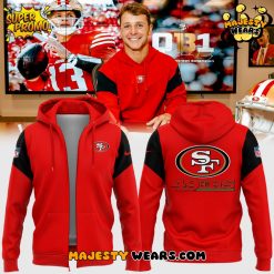 San Francisco 49ers New 2025 Red Zip Hoodie