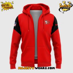San Francisco 49ers New 2025 Red Zip Hoodie