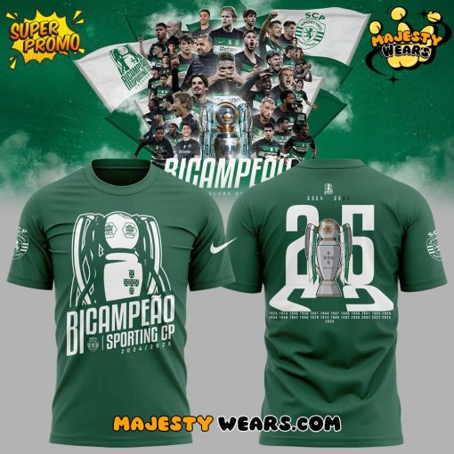 Sporting CP BICAMPEÕES NACIONAIS 2024/2025 TShirt