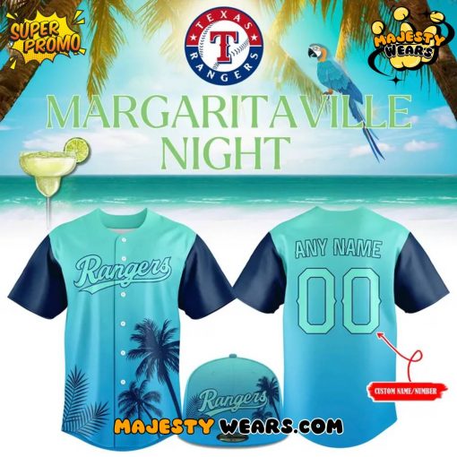 Texas Rangers Margaritaville Night Custom Jersey