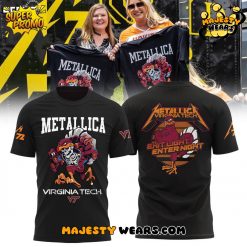 Virginia Tech Hokies Metallica 2025 Limited Edition Black Shirt