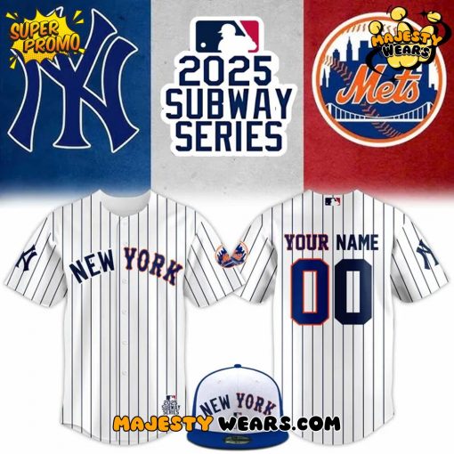 Yankees x Mets 2025 Subway Series Custom Jersey